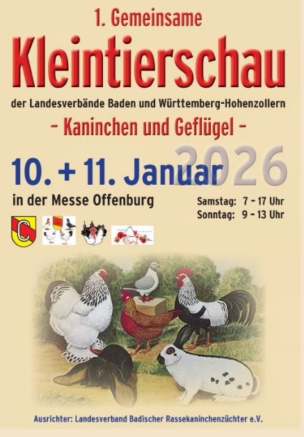 Anzeige 1. Gemeinsame Kleintierschau 2026