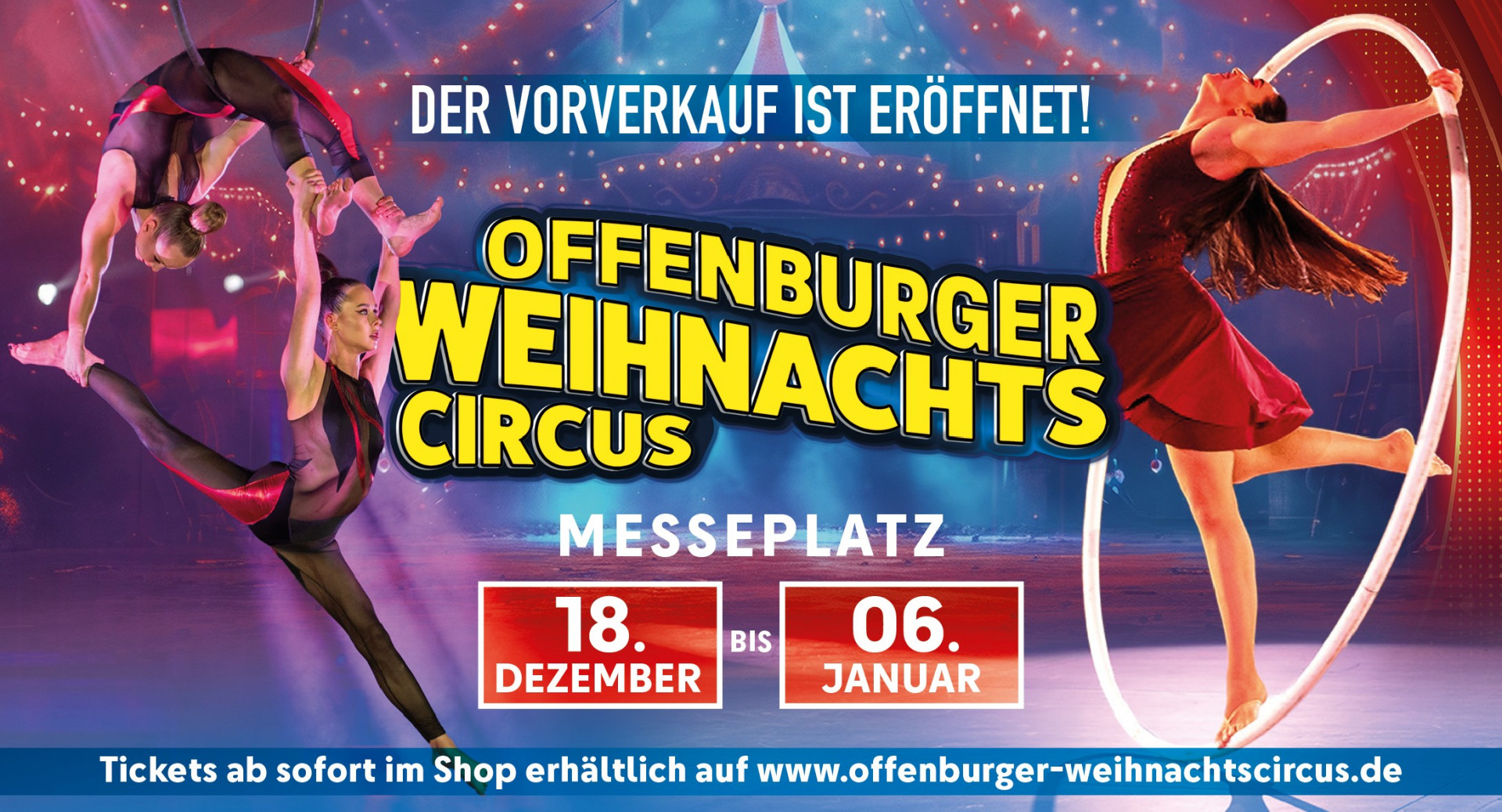 Offenburger Weihnachtscircus Anzeigevorlag 2026