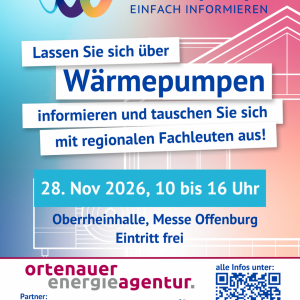 Tag der Wärmepumpe Flyer mit allen Daten zum Event